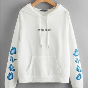 Always & Forever Butterfly Graphic Hoodie